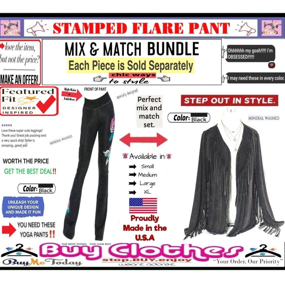 ๐ BOTTOM Fold Graphic BUTTERFLY โ LEGGING ๐ PANT Waist Mineral STAMP ๐ธBUY NOW - Picture 6 of 16